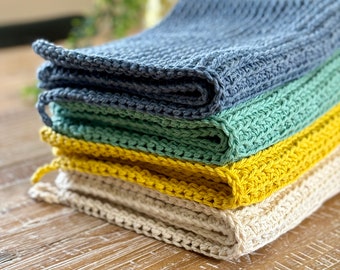Tunesisches Häkelanleitung für Geschirrtuch: Easy Kitchen Washlapp (PDF-Muster)