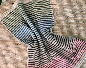 Yvette Crochet Baby Blanket Pattern: Self Striping Yarn (PDF Pattern)