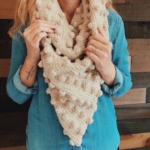 Tunisian Crochet Shawl - Tunisian Crochet Shawl Pattern - Tunisian Crochet Pattern - Tunisian Crochet Scarf - Tunisian Crochet