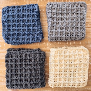 Crochet Dish Towel Pattern - Crochet Waffle Stitch Pattern - Crochet Waffle Stitch Dish Towel Pattern - PDF Download - Instant Download