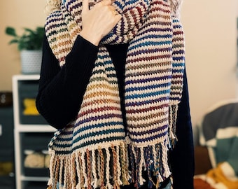 Tunisian Crochet Blanket Scarf Pattern Easy Tunisian Crochet