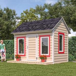 Shed Plans 5x8 DIY Gable Playhouse PDF