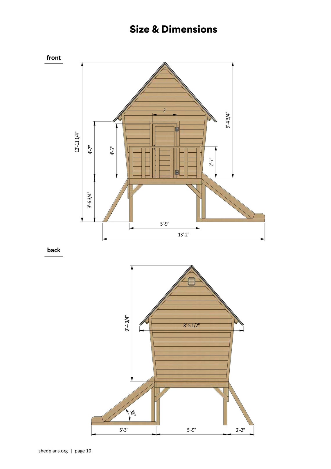 6x6 DIY Playhouse Plans PDF Etsy
