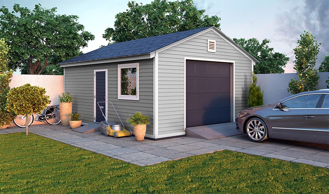 16x20 Garage Shed Plan Etsy
