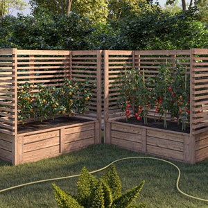 DIY Raised Garden Bed With Trellis Plans (PDF)