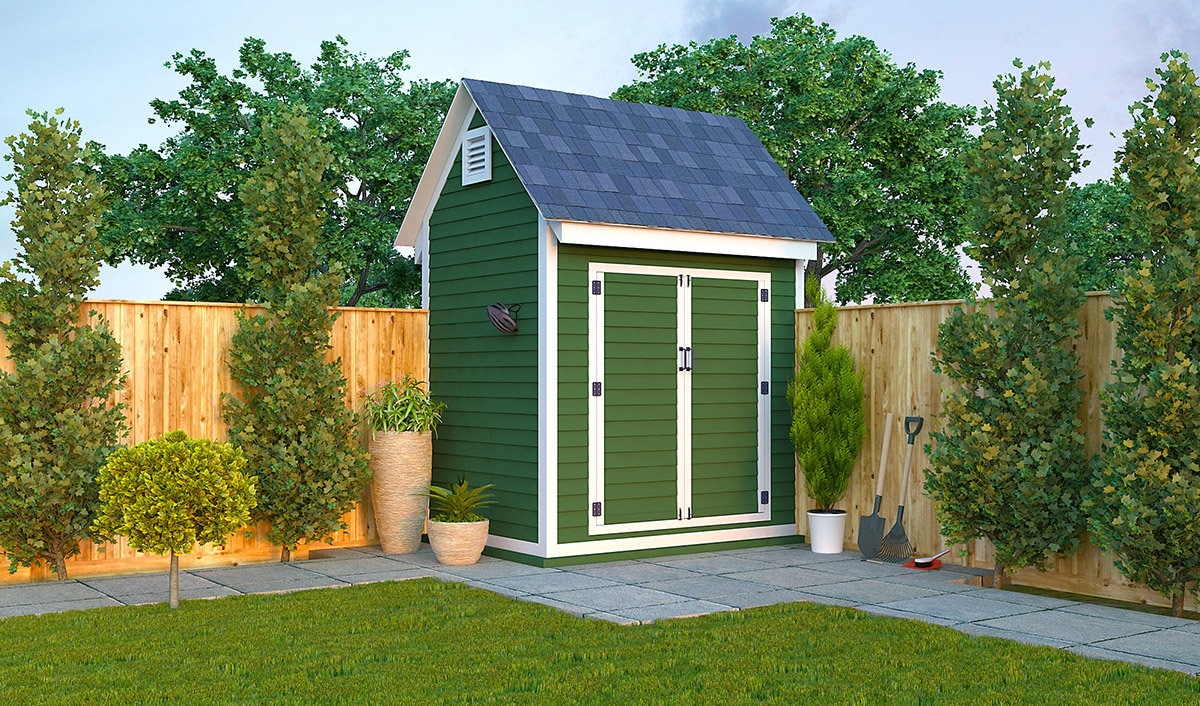 6x8 Shed Plans DIY Gable Bike Shed PDF