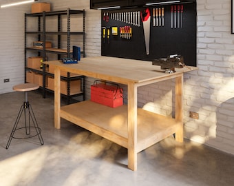 Simple DIY Workbench Plans Digital PDF Download