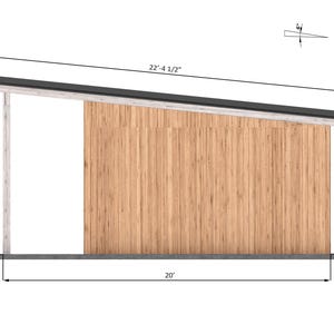 20x30 modern carport with storage right side dimensions