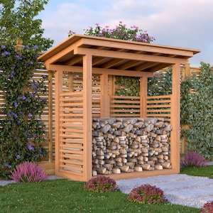 3x6 DIY Firewood Shed Plans