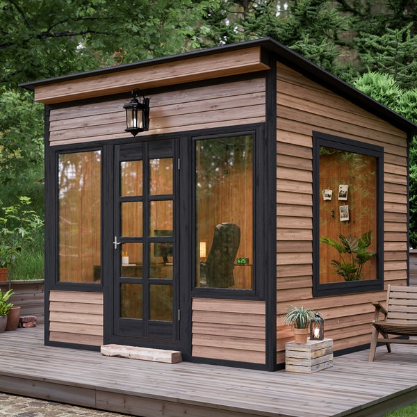 She Shed Plans 10x10 Plans - Office Shed Plans - PDF Download