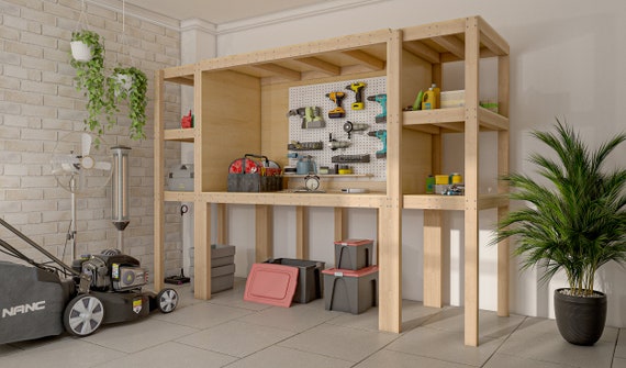 Shed workbench shop