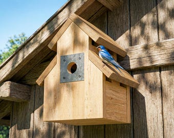 Cozy Tree Swallow House Plans, DIY Wooden Birdhouse PDF