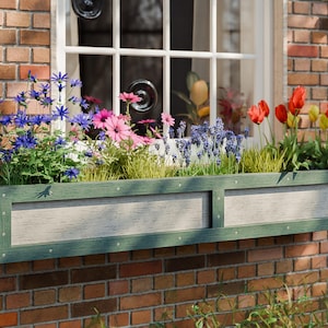 Fenster Pflanzkasten Pläne - 4x1 Holz Blumen Kräutergarten Box PDF Pläne
