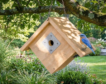 Wren Nesting Box Plans, DIY Hanging Birdhouse