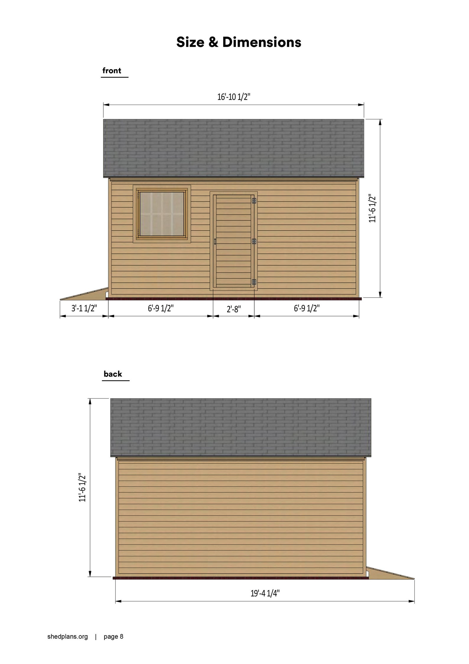 Shed Plans 12x16 DIY Garage Shed PDF - Etsy