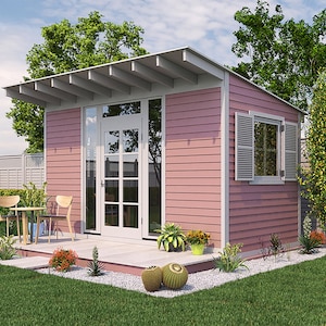 14x8 Shed Plans DIY Lean to She Shed