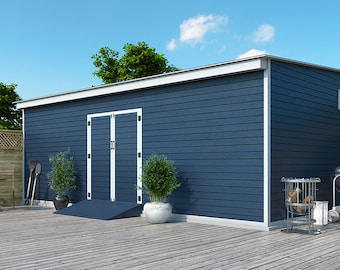 12x24 Shed Plan Lean to Storage Shed