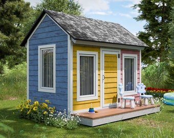 Shed Plans 5x8 DIY Gable Playhouse PDF