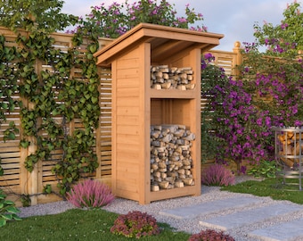 2x3 DIY Firewood Shed Plans