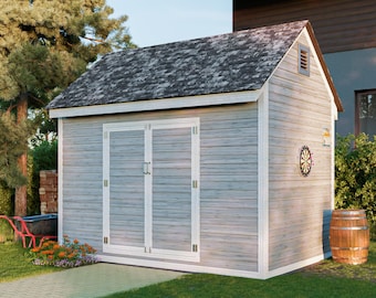 8x12 Shed Plans DIY Gable Storage Shed