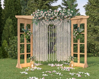 DIY Double Door Frame Wedding Arch Plans for Wedding Decoration (PDF Instructions)
