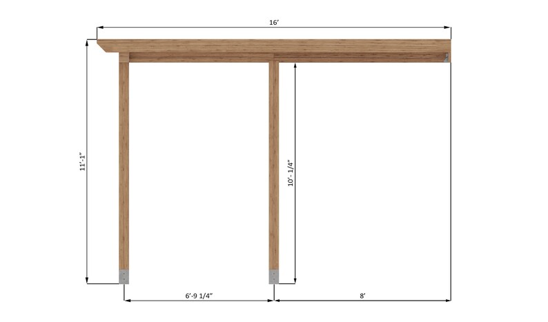 Pergola Plans 16x16 Attached To House