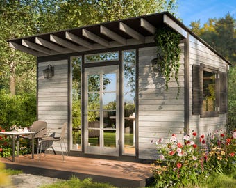 14x8 Shed Plans DIY Lean to She Shed