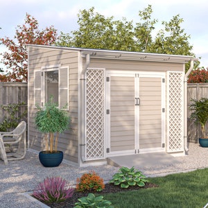 Plans de remise 10 x 10 à monter soi-même pour un rangement dans le jardin