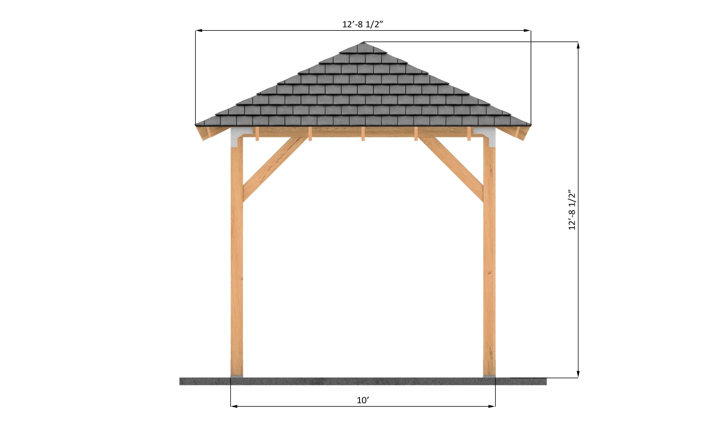 10x12 Modern Rustic Garden Gazebo Plans - Etsy