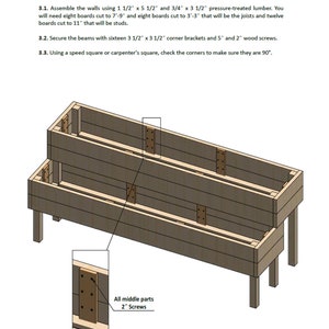 2 tier raised garden bed assembly