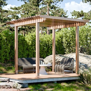 Backyard Pergola Plans PDF - 12x12 DIY Classic Outdoor Shade Design