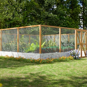 Deer Fence For Garden Beds Plans - 32x32 Large Raised Garden Beds Blueprints