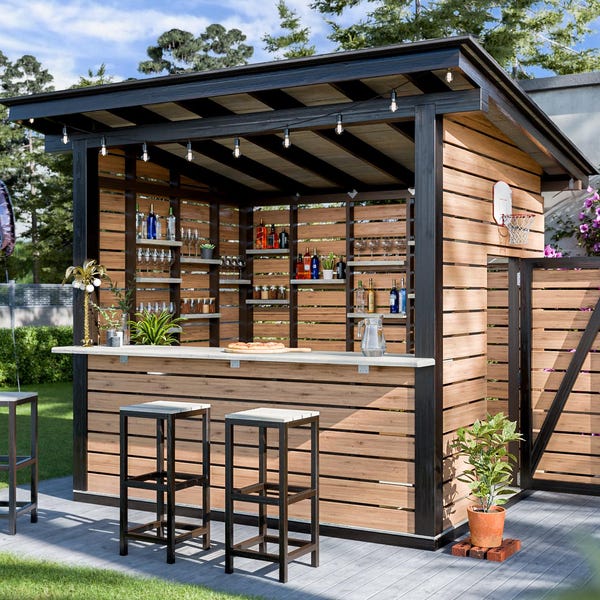 DIY Modern Outdoor Bar Plans Digital PDF Download