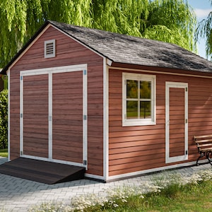 Shed Plans 12x16 DIY Garage Shed PDF