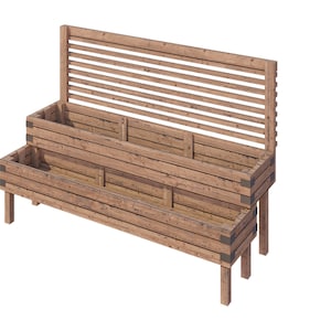 backyard 2 tier raised garden bed