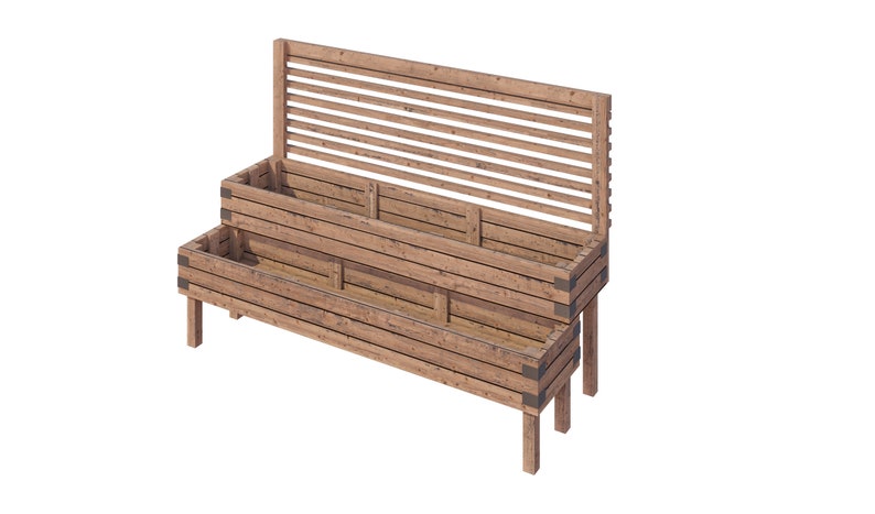 backyard 2 tier raised garden bed