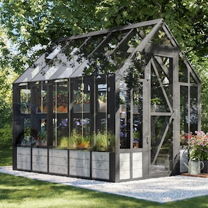 Greenhouse Building Plans with Garden Shelves DIY