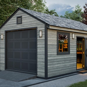 12x20 Shed Plans Gable Garage Shed PDF Download