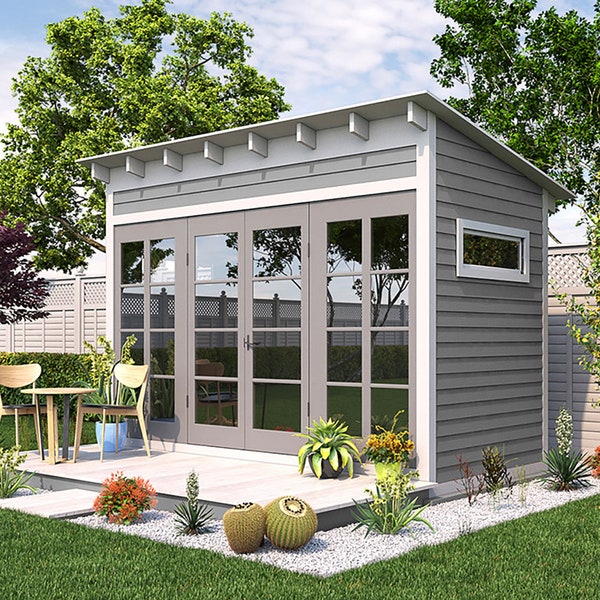 Lean-To She Shed Plans 12x6