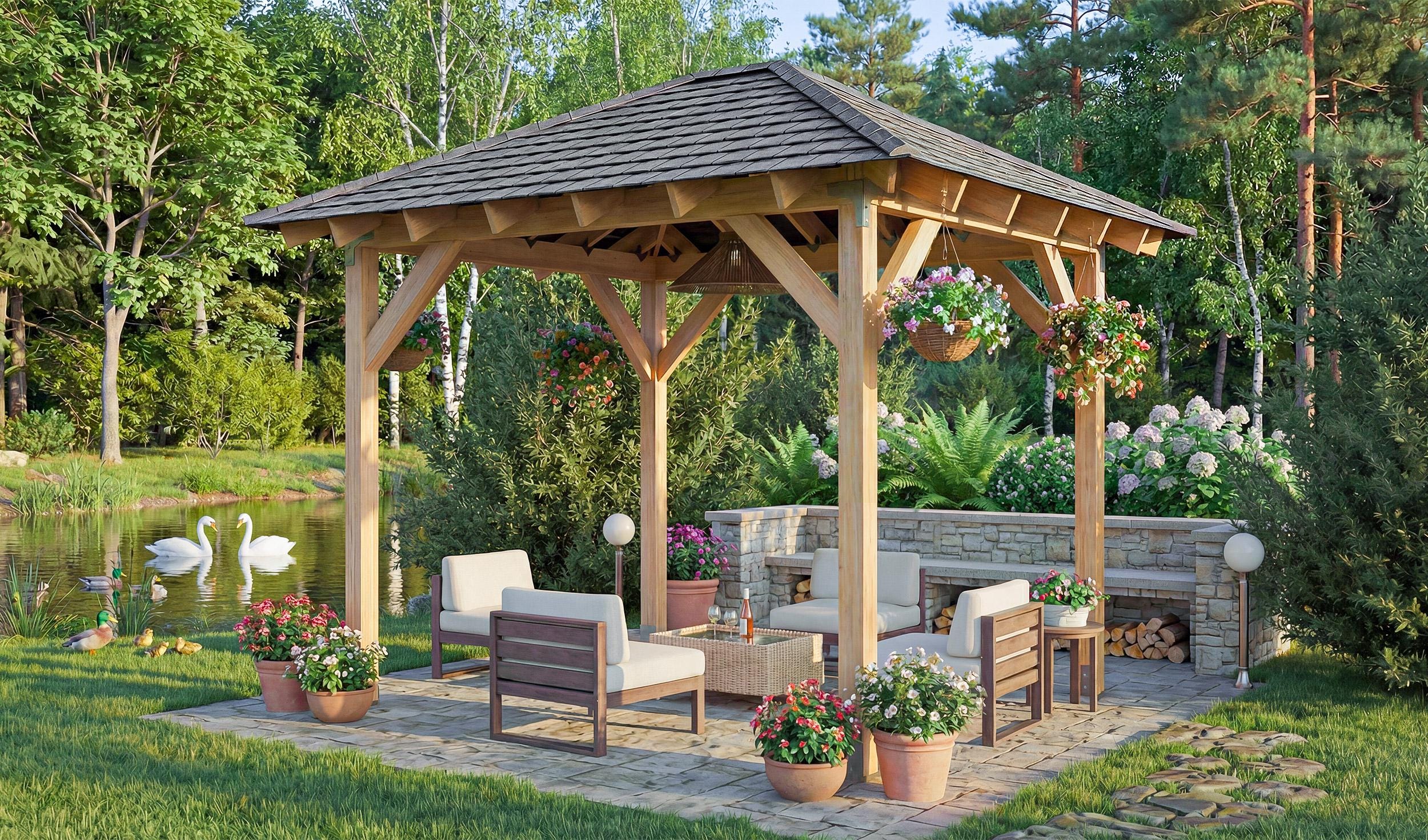 10x12 Modern Rustic Garden Gazebo Plans - Etsy