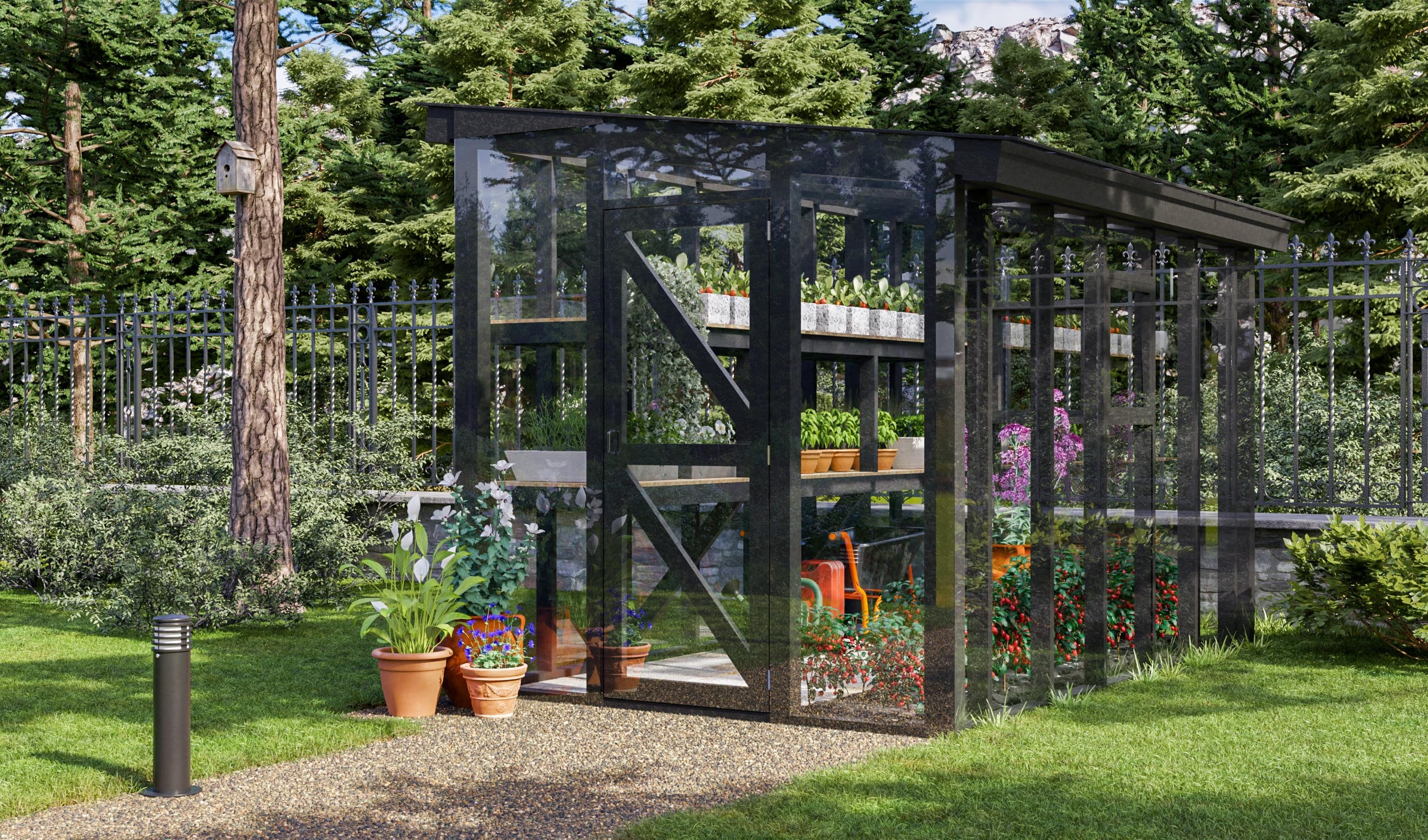 Greenhouse Building Plans 8x12 Greenhouse With Gardening Shelves