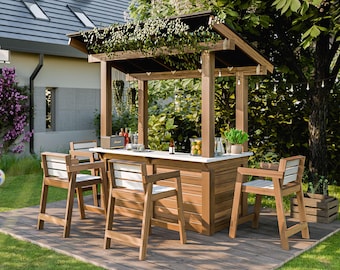 DIY Outdoor Patio Bar Plans Digital PDF Download