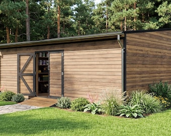 Shed Plans 16x24 Lean to Storage Shed PDF