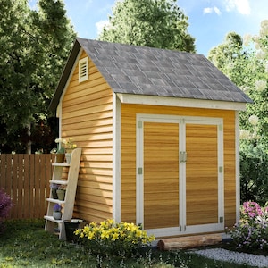 Shed Plans 8x8 DIY Gable Storage Shed PDF