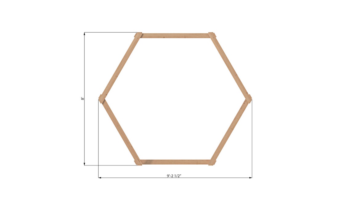 DIY Hexagon Frame Wedding Arch Plans for Wedding Decoration Etsy