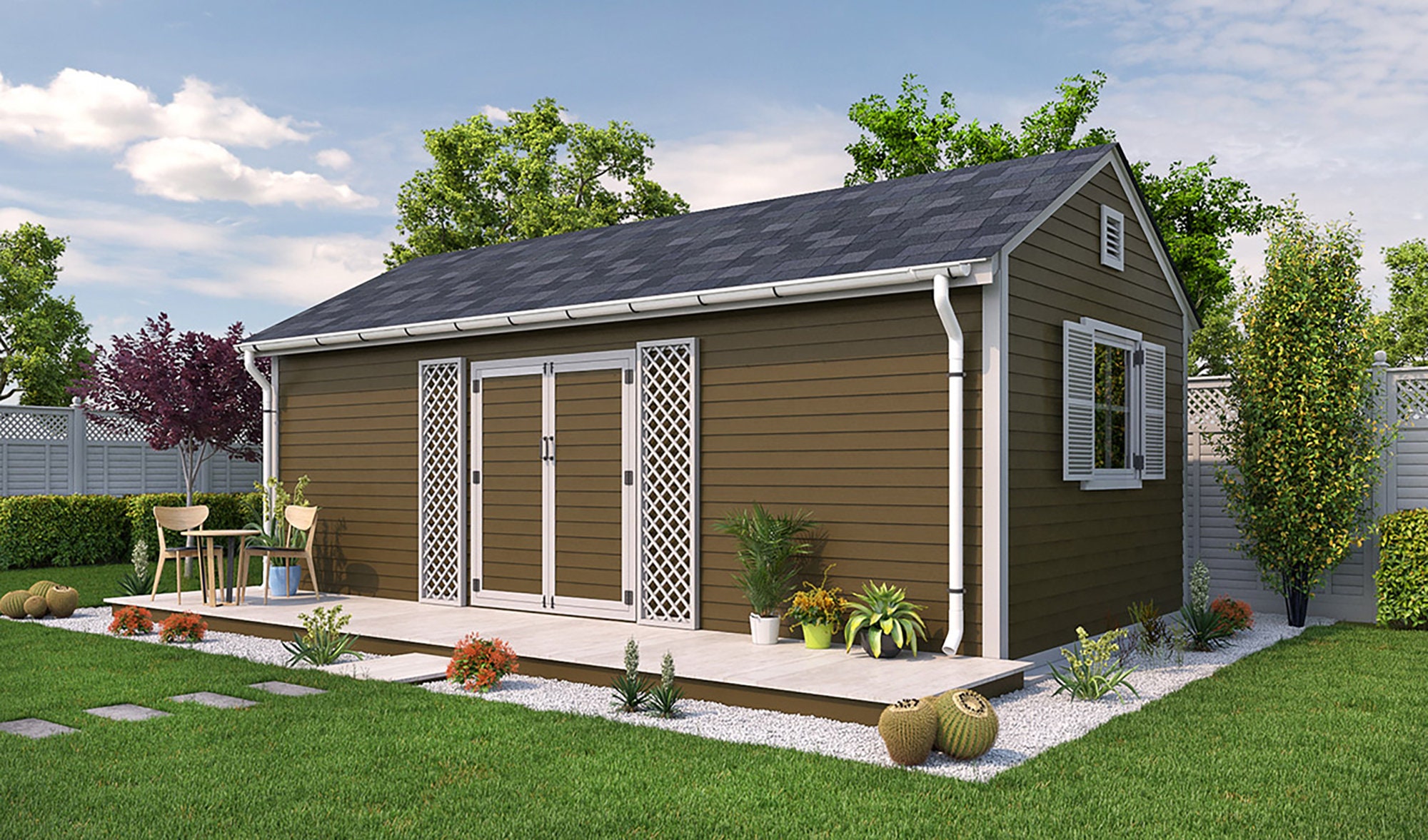 Free 16x20 Shed: Backyard Escape