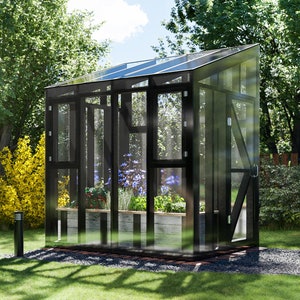 6x8 DIY Greenhouse-Shed Plans With Raised Garden Beds