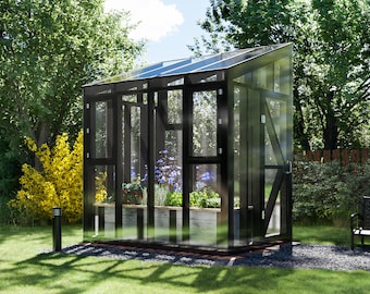 6x8 DIY Greenhouse-Shed Plans With Raised Garden Beds