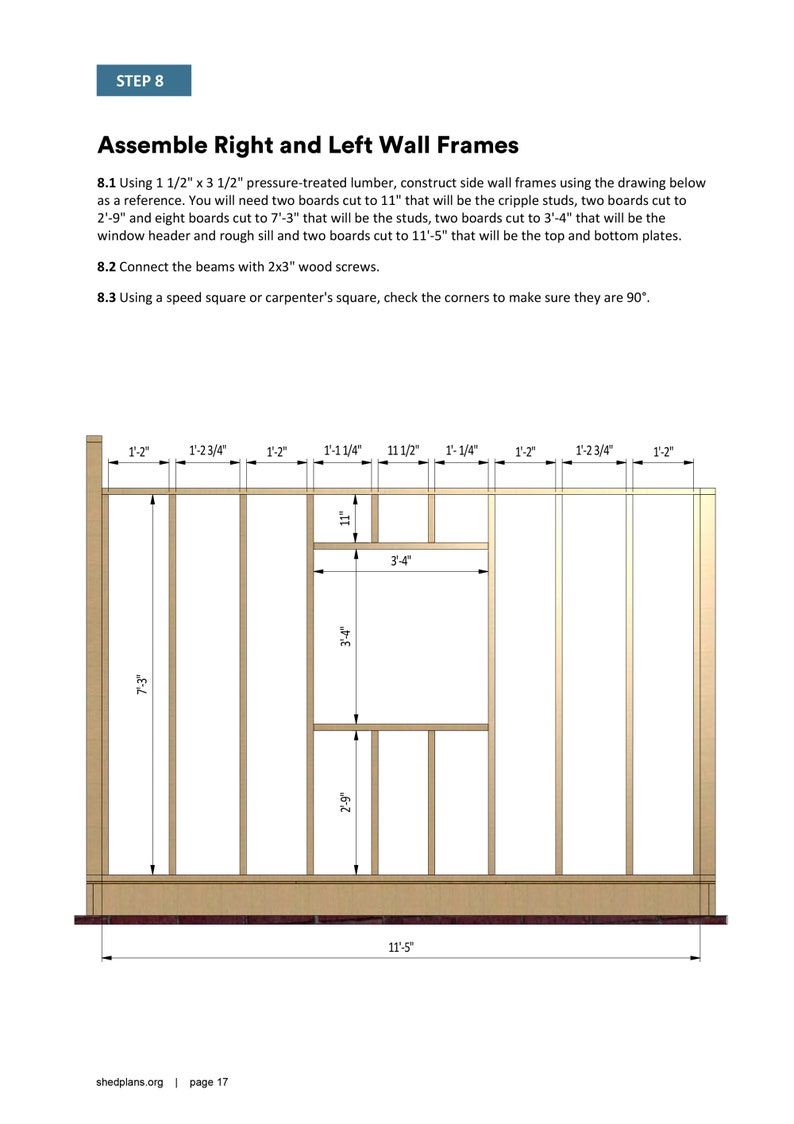 12x16 lean to garden shed wall framing