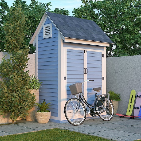 Shed Plans 4x6 DIY Modern Gable Bike Storage Shed